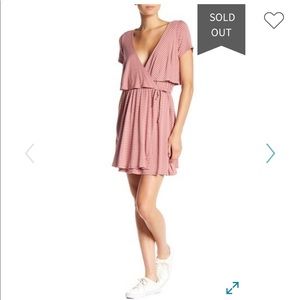 Dee Elly Striped Wrap Dress